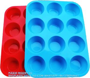 Silicone Muffin Pan Mini 24 Cups Cupcake Pan, Muffin Molder For Muffins And Cupcakes Baking Accessory