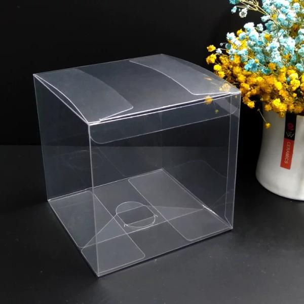 Cheap Hot Selling  PET Packing Box Custom Clear Transparent Folding Square Box for sale