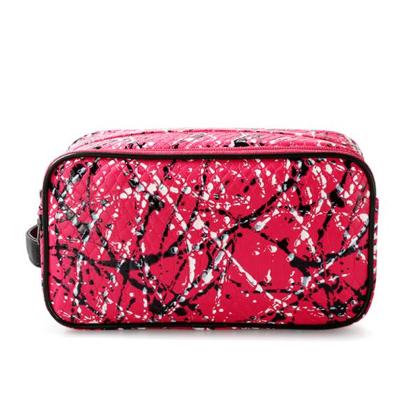Cheap Daily Use Zipper Canvas Make Up Custom Cosmetic Bag for sale