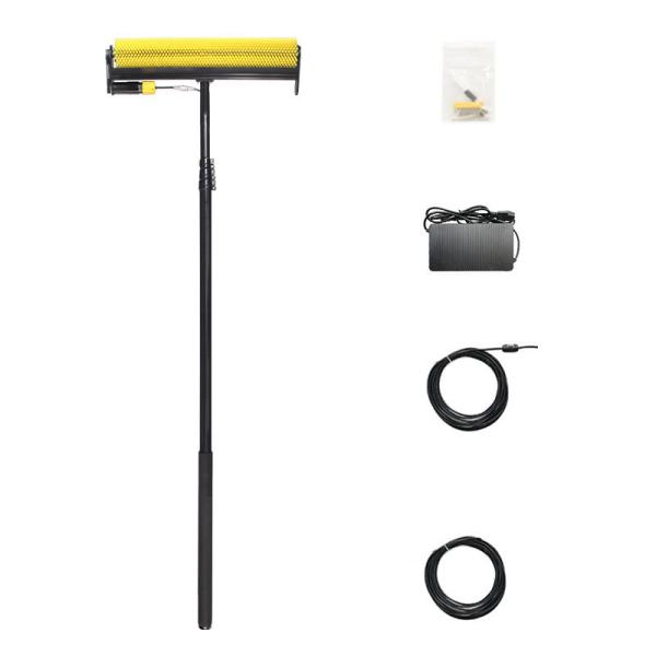 Cheap Window Solar Panel Cleaning Brush With Water Fed Telescopic Pole for sale
