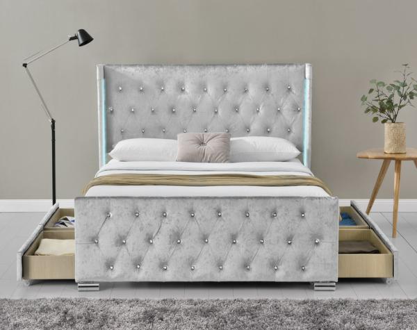Cheap Double Size Upholstered Platform Bed Frame for sale