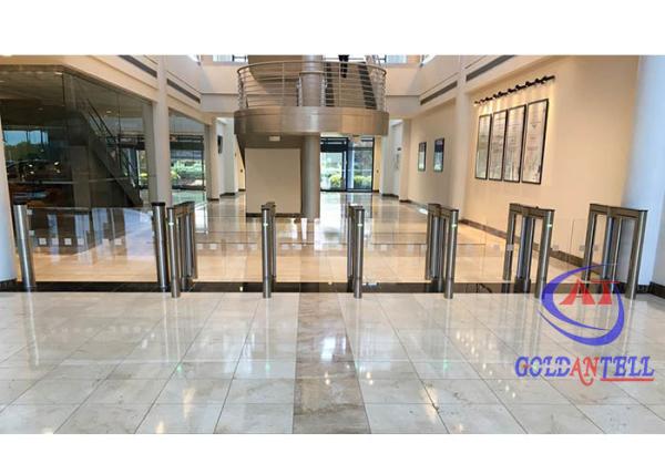 Cheap Multiple Channel Gym Speed Gate Turnstile With Facial Recognition / NFC For Art Gallery for sale