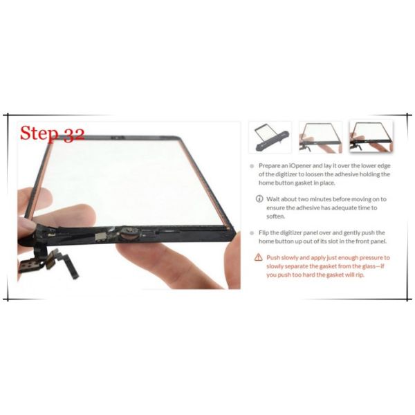Lcd for ipad mini 3 touch screen digitizer replacement, ipad mini 3 touch screen home button flex cable assembly