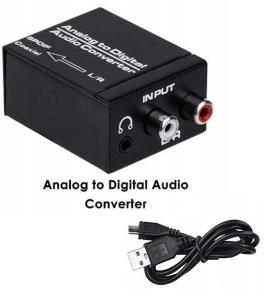 Best R/L RCA 3.5mm AUX Analog to Digital Audio Converter Coaxial Toslink Optical Audio Adapter wholesale