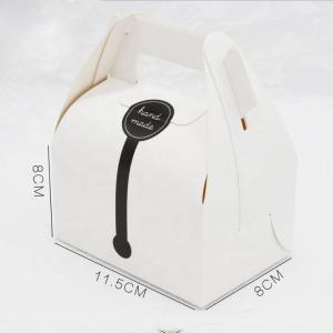Custom Printing Folding	Paper Sweet Box Cake Packing With Handle