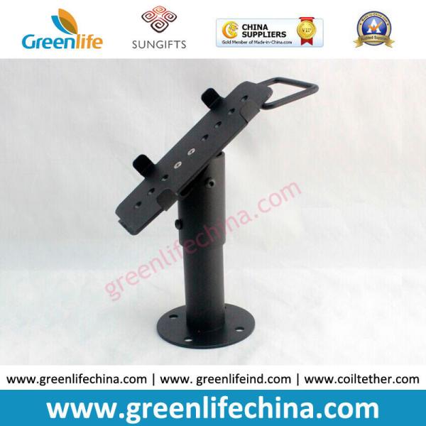 Cheap Whole Black Color Metal Material Retail Store Pos Stand Holder Simple Device for sale