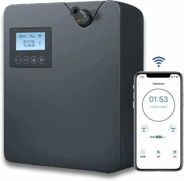 Cheap Smart WIFI Hotel Lobby Scent Fragrance Diffusers Machine HVAC Aroma Oil Electric Scent Diffuser Machine For Scent Marketing for sale