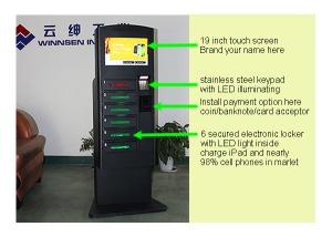 Best Customized Cell Phone Charging Station With Metal Keypad And LED wholesale