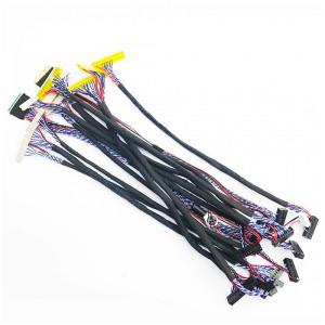 China 32 AWG Universal LVDS Cable , 30 Pin Motherboard Cables For LCD Panel Controller on sale
