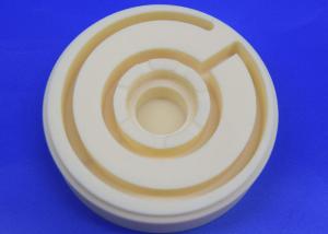 China Custom Alumina Ceramic Parts 99% Al2o3 Alumina Ceramic Terminal Block Coil Groove on sale