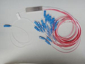 Low PDL FTTH Solution 1×24 PLC Fiber Optic Splitter with SC Connector