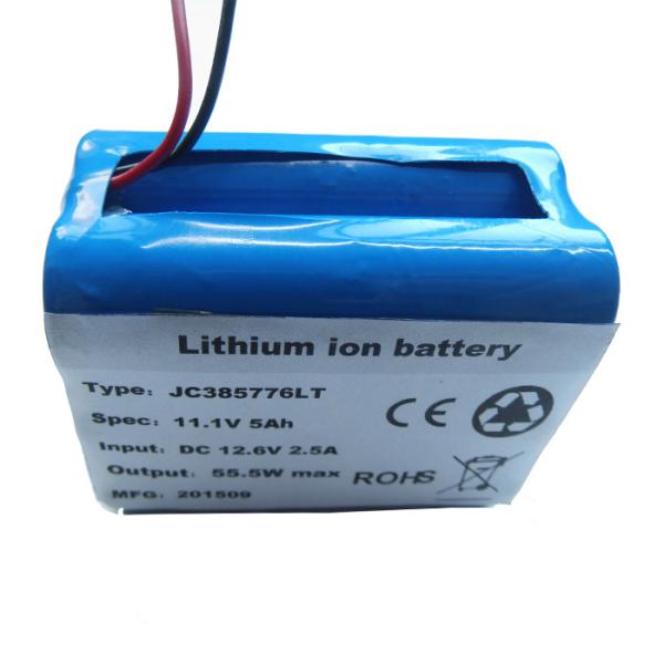 Cheap 1000 Times Cycle 11.1V 5Ah Lithium Polymer Battery Pack for sale