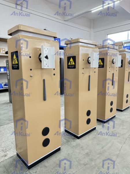 Cheap 6m Boom Length Level Signal Barrier Gate with Rapid 6S Opening/Closing Time and Remote Control Distance of ≤30M for sale
