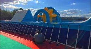 China Commercial Above Ground Swimming Pools Large Rectangular PVC Material on sale