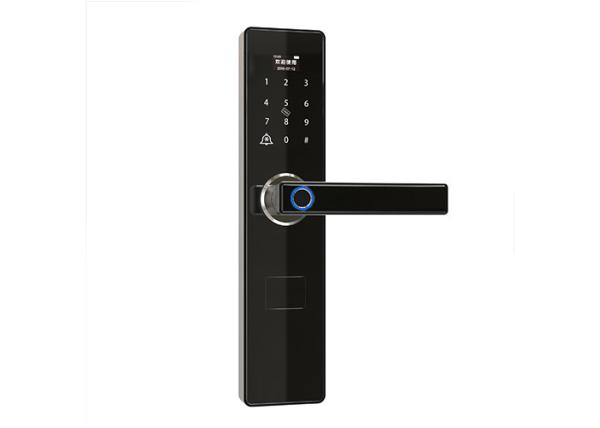 Cheap Wifi Remote Control Wooden Sliding Door Lock , Bio Fingerprint Door Lock For Hotel for sale
