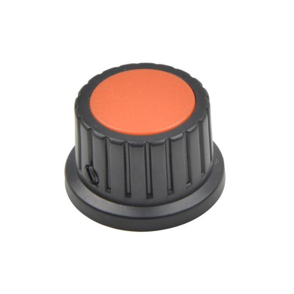 Cheap Easy Install Plastic Turn Knobs / Small Potentiometer Knobs Size Φ22.7*17.6mm for sale