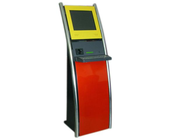 Cheap F2A Self service registration kiosk with metal keyboard for sale