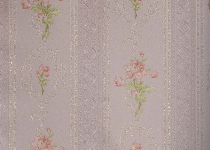Flowers Design Low Price Wallpaperwall For Home Decoration , Embossed Surface