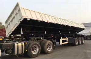 Best Mechanical Suspension Payload 70T Side Unloaded Tri-axle Tipper Trailer wholesale