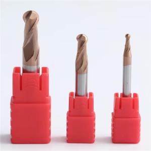 China HRC 55 Coated Carbide Ball Nose End Mill Round Tungsten Steel Milling Cutter for High Speed CNC Router & Lathe Machines on sale