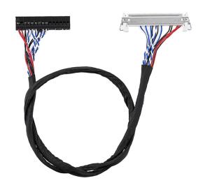 China 8 Bit FIX 30 Pin LVDS Cable Assembly For 17-26 Inch LCD LED Panel Controller on sale