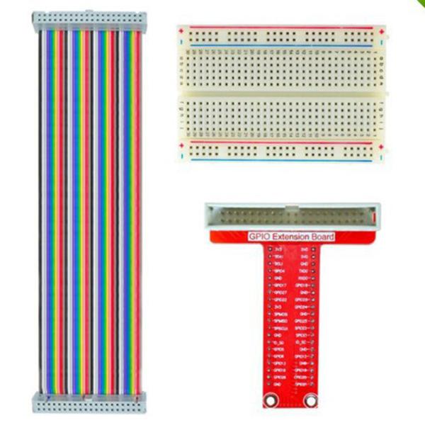 Cheap GPIO Extension Board v2.2 26 Pin Flat Ribbon Cable 400 Points Breadboard Learning kit for Raspberry Pi for sale