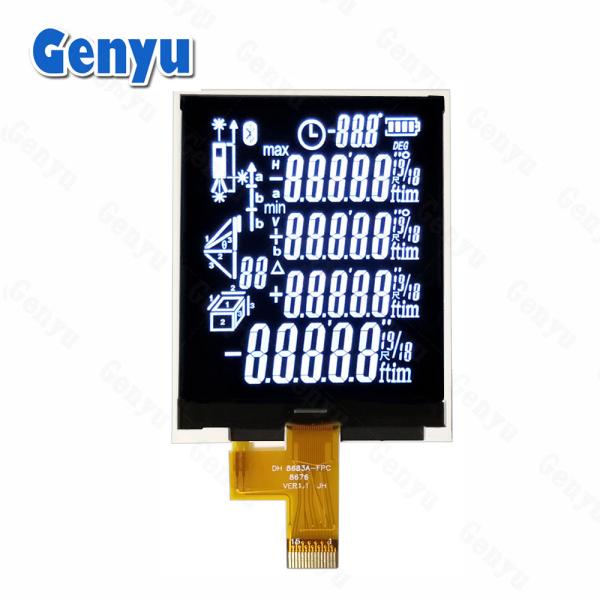 Cheap Black Segment COG LCD VA Display White Characters 2.4 Inch LCD Screen For Rangefinder for sale