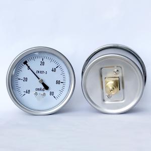 Brass Internals Back Mount Pressure Gauge 80 CmH2O Bellows Manometer Ss316 Pressure Gauge