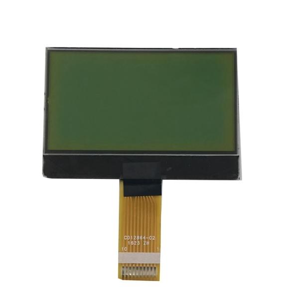Cheap Stn Lcd Display Yewllow Green Negative Transmissive Lcd 12864 Display for sale