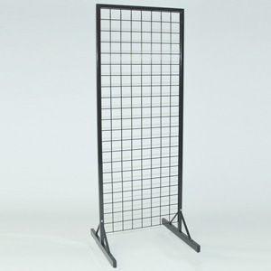 China Black Shop Display Fixtures Grid Display Racks With Frame 26 W X 69 H • (2) 24 W on sale