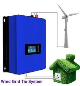 China Grid Tie Vertical Wind Turbine Generator 2000W 24V 48V 96V 120V 220V On Grid Wind Turbine Inverter For Home Use on sale
