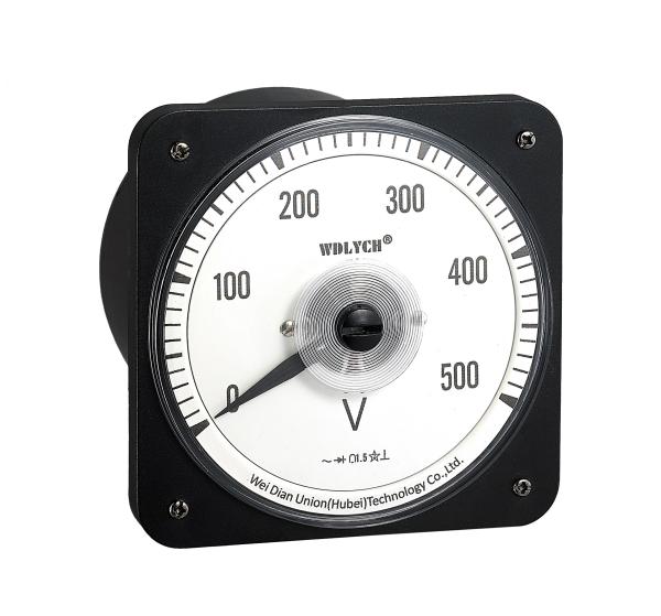 Wide Angle Advanced Analog Panel Voltmeter , Analog Electric Meter With Alarm