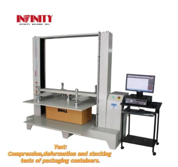 Cheap 10KN Container Block Stacking Package Carton Box Compression Strength Testing Machine for sale