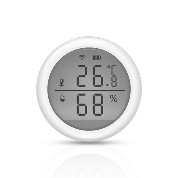 Cheap Tuya LCD Wifi Temperature And Humidity Sensor Amazon Alexa / Google Assistant for sale