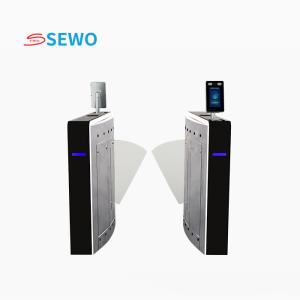 Best 45 People/Min Passing Speed Security Flap Barrier Gate for Access Control Durable Indoor Solution wholesale