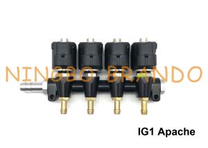 DC12V RAIL / OMB Type 3 Ohm 4 Cylinder IG1 Apache Injector Rail In LPG CNG Sequential System