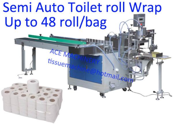 Cheap CE 48 Rolls / Bag Toilet Paper Packaging Machine for sale