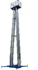 Best 14 Meters Height 300kg Loading Capacity Quadruple Mast Insulative Portable Aerial Work Platforms wholesale
