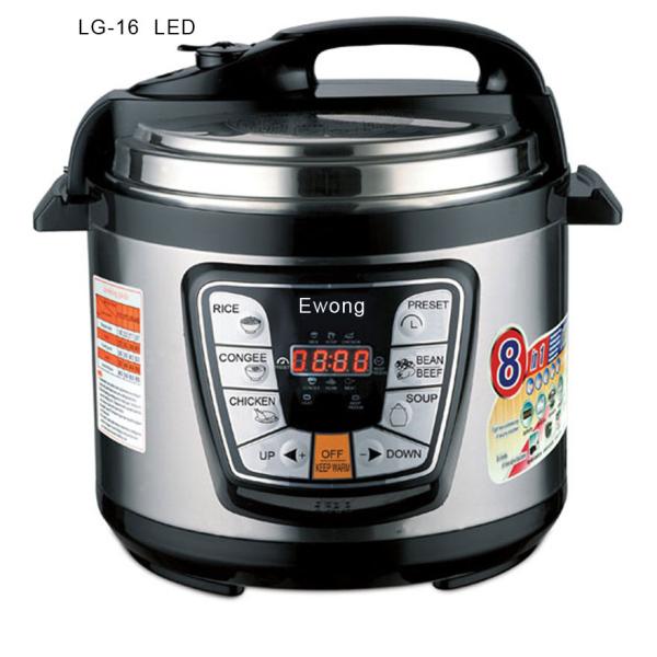 Cheap Space Saving Electric Steam Pressure Cooker Ergonomic Design Time Delay Function for sale