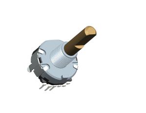Best EC20 Incremental Rotary Encoder 18 Positioning Pulse Semi-circular Axis L30mm Digital Potentiomet wholesale