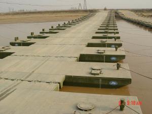 Modular Air Tight Steel Boxs Floating Pontoon Bridge Temporary Floating Bridge