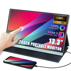 China 13.3 inch Portable Touchscreen Laptop Monitor 1080P Gaming Dual Type-c for PS5 on sale