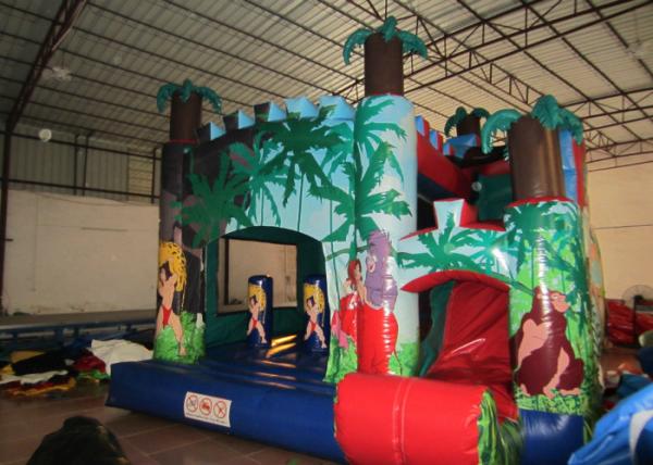 Cheap Classic inflatable palm trees jump house PVC inflatable jumping combo for sale inflatable bounccer for renting for sale