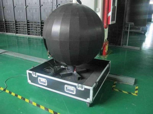 Cheap Diameter 1.2m 360 Degree Led Display , Hanging / Floor Stand Led Sphere Balls for sale