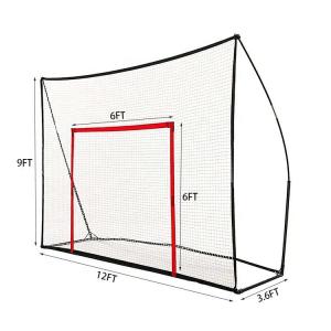 Best 12*9FT Golf Hitting Net Portable Golf Barrier Net Polyester Material wholesale