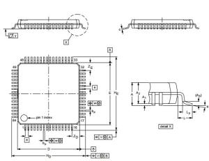 Integrated Circuit Chip Single-chip 16/32-bit microcontrollers; 32/64/512 kB ISP/IAP Flash  LPC2138FBD64  QFP
