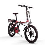 20 Inch Ebike 48v Electric Folding Bicycle 250w Rear Carrier Big Battery RICHBIT