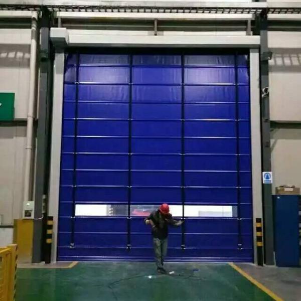 Cheap PVC Rapid Roller Doors 900/800N Tearing Strength For Industrial Use for sale