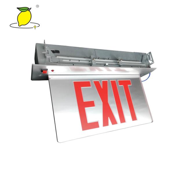 Cheap Plexiglass / Acrylic LED Emergency Exit Sign With High Durability for sale