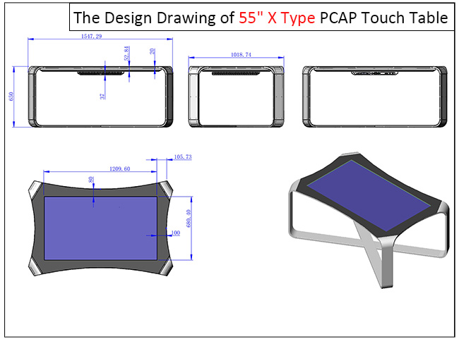 Touch table Wifi android system LCD table kiosk interactive multi top coffee smart touch screen table